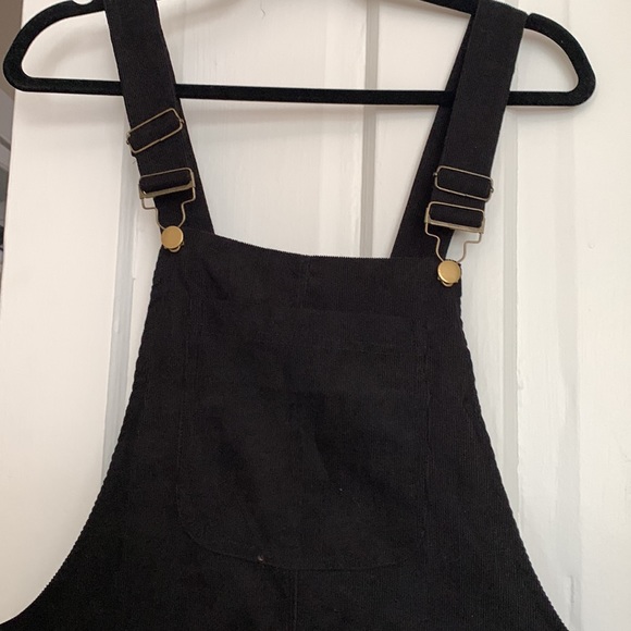 SHEIN black overall dress. Size medium. Worn once! - Picture 2 of 3